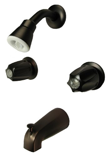 Trim Kit for 2-handle Shower Valve, Fit Price Pfister Compression Stem Showers, Oil Rubbed Bronze Finish -By Plumb USA