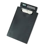 ~:~ SAUNDERS MFG. CO., INC. ~:~ Recycled Plastic Compuboard with Calculator, 1/2 Cap, Holds 8-1/2 x 12, Black