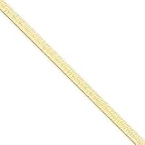 3mm, 14 Karat Yellow Gold, Silky Herringbone Chain - 20 inch