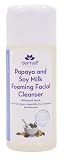 Derma e Foaming Facial Cleanser, Papaya and Soy Milk, 6 fl oz (175 ml) (Pack of 2)