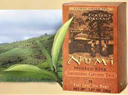 NUMI TEA MONKEY KING - JASMINE GREEN TEA (18 tea bags) by Numi Tea
