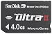 SanDisk 4GB Ultra II Memory Stick Pro Duo (SDMSPDH-4096-901)