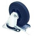 2x gro�e Schwerlast Lenkrolle mit Bremse 125x34mm 100kg super Preis