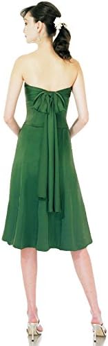Moonlight Val Stefani VS9076 Satin Convertible Bodice Short A-Line Dress (10, Pure Jade)