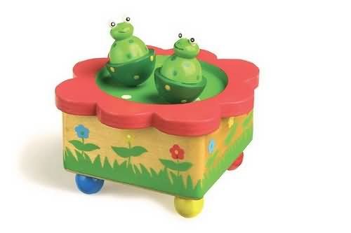 Childrens Toyshop  Spielwaren : Spiel-Uhr Frösche von Legler