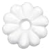 JR Products 20455 White Plastic Rosettes - Pack of 14