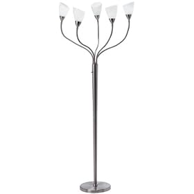5-Lite Floor Lamp with Frost Glass Shade - Uni Series
