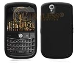 BlackBerry Niagra 9630 Black Rubber Feel Hard Case Cover w/Belt Clip