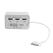 Hub USB+ kit lecteur de multi cartes mémoires pour Samsung Galaxy Tab2 10.1 " P5100/P5110/Galaxy Tab P7500/ P7510 / Galaxy tab 7,7" P6200 /P6210/P6800/P3100/P3110/P3108/P739 Samsung Galaxy TAB 8,9 P7310 / P7300,Galaxy Note 10,1"