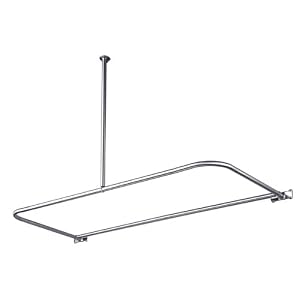 chrome adjustable shower curtain rods