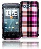 DECORO BRAND PINK CHECKER DESIGN SNAP-ON CELL PHONE CASE FACEPLATE FOR SPRI ....