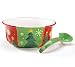 Kitchen & Housewares : Bright And Cheerful Holiday/Christmas Punch Bowl And Ladle Great For Holiday Parties