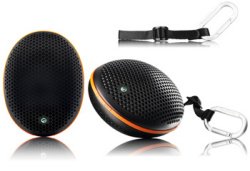 Sony Ericsson Portable Outdoor Bluetooth Lautsprecher MS500 schwarz-orange