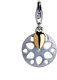 Lotus Sterling Silver Diamond Charm By Hot Diamonds