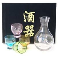 Japanese Sake Set with 4 glass cup