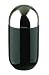 Typhooon Capsule Gloss Black Glazed Ceramic Large Storage Canister with Stainless Steel Airtight Lid