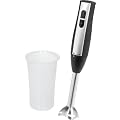 Stabmixer, Edelstahl P�rierstab mit 0,6 Liter Mixbeh�lter mit Mess-Skala, Wandhalterung, 300 Watt, Schwarz, NEU + OVP