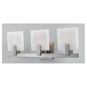 Murray Feiss Halstad VS14503-BS Glass ADA 3 Light 150w (8H x 23W) Vanity Lighting in... by Murray Feiss