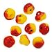Czech Glass Yellow And Red Apples Beads or Charms (10 Beads)