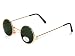 Sports : Neo 60's John Lennon Brille gold dark mit Brillen Beutel