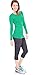 TS Green Woman Crew Neck Long Sleeve T-Shirt
