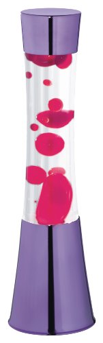 Trio-Leuchten Trio 550010110 Lava-Leuchte 11.5 x 41 cm / inklusive Leuchtmittel 30 W / E14, R39 / lila, Wachs rot