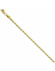 Leslies 10k Yellow Gold Valu-Plus 2.5mm Diamond-Cut Leightweight Bracelet