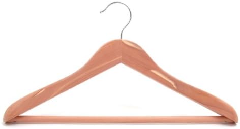 Cedar Fresh Deluxe Extra Wide No-Crease Coat Hanger, Set of 6