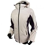 Killtec 19160  Damen Soft Shell Jacke mit abzipbarer Kapuze Relja, wei&szlig;/pflaume (100), 36
