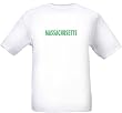 MASSACHUSETTS - GREEN LETTERING - State-series - White T-shirt