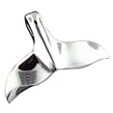 Sterling Silver Plain Whale Tail Pendant--Hawaiian Silver Jewelry