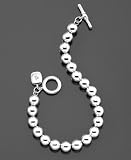 Lauren Ralph Lauren Silvertone Metal Bead Bracelet (8 mm)