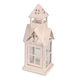 Sunset Vista Designs Garden Rainbow Collection Lantern, White, Small