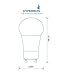 Hyperikon LED GU24 base, A19 Shape, 12W (60-Watt Equivalent), ENERGY STAR, Dimmable, 3000K (Soft White Glow), 800 Lumens, 340°, UL-Listed