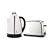 Russell Hobbs 14537 Montana Kettle & Toaster pack - consisting of a 1.7 litre polished stainless steel kettle and a 2 slice polished toaster