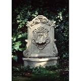 Courtyard Fountain-Electric Pump-Great For Gardens (Tea Stain) (29H x 24W x 9D)