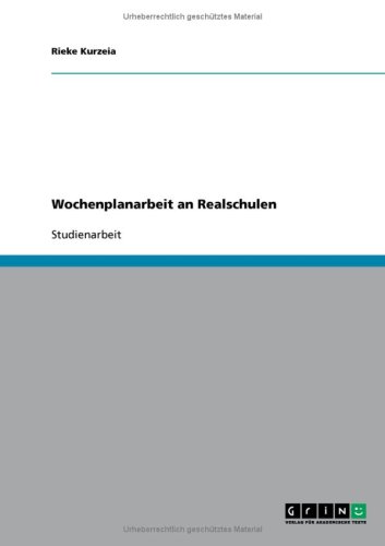 Wochenplanarbeit an Realschulen