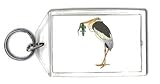 Keychain with prey, crane, food, bird, lizard