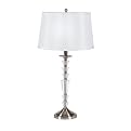 Table Lamp - Crystal/ Pewter (29")