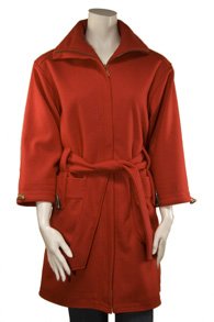 Misses Wide Sleeve Wool Jacket in Red, Size Medium