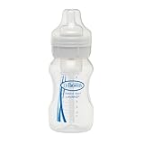 Dr. Brown's BPA Free Polypropylene Natural Flow Wide Neck Bottle, 8 oz - 1 Pack