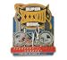 NFL Super Bowl 38 New England Patriots vs Carolina Panthers Dueling Helmet Pin