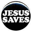 1" Christian "Jesus Saves" Button/Pin