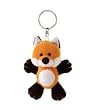 Trudi 51065 - Portachiavi a forma di volpe, 8 cm