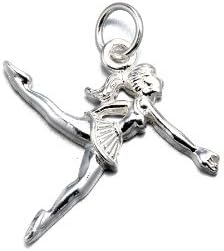 .925 Sterling Silver Ballerina Charm