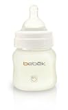 Bebek PP BPA Free Bottle with Silicone Nipple, 2 Ounce