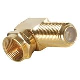 Gold F Right Angle Adapter