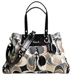 Coach Signature Hand Scarf Ashley Carryall Satchel Bag Purse Tote 17644 Multi