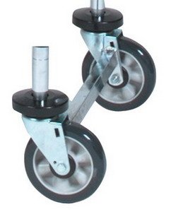 Techni-Tool Shelving System 5" Poly Caster Set - 2Swl/2Rgd 18