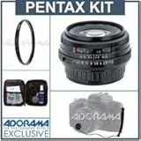 Pentax SMCP-FA 43mm f/1.9 Auto Focus Limited Edition Black Lens Kit, with T ....